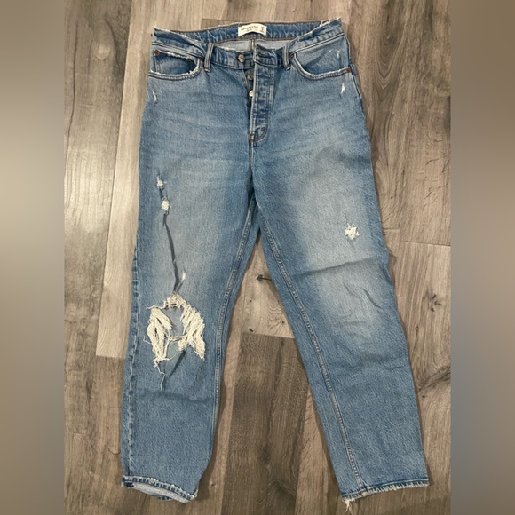 Abercrombie & Fitch Denim - Abercrombie & Fitch The Dad High Rise